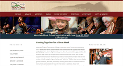 Desktop Screenshot of mountainmusicschool.org
