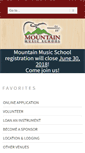 Mobile Screenshot of mountainmusicschool.org